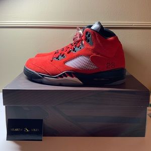 SIZE 10 raging bull Jordan 5’s